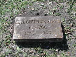 Sibyl Gertrude <I>Martin</I> Hartzog 