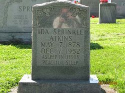 Ida Bell <I>Sprinkle</I> Atkins 