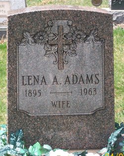 Lena Anna <I>Smith</I> Adkins Adams 