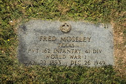 Pvt Alfred Miles “Fred” Moseley 