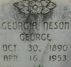 Georgia <I>Neson</I> George 