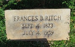 Martha Frances B. “Fannie” <I>Newell</I> Ritch 