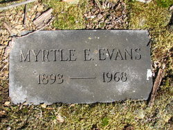 Myrtle E. <I>Baker</I> Evans 
