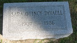 Sara <I>Quincy</I> Devaull 