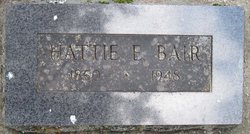Harriet E “Hattie” <I>Godfrey</I> Bair 