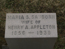 Maria S. <I>Sanborn</I> Appleton 