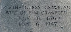 Bertha <I>Curry</I> Crawford 