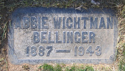 Abbie Blanche <I>Wightman</I> Bellinger 