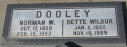 Bette <I>Wilbur</I> Dooley 