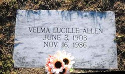 Velma Lucille <I>Ehmler</I> Allen 