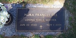 Nora Frances <I>Sullivan</I> Gee 