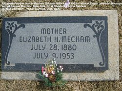 Elizabeth Frances <I>Hatch</I> Mecham 