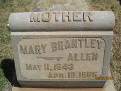 Mary Elizabeth “Mollie” <I>Lassiter</I> Brantley Allen 