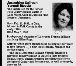 Josephine <I>Sullivan</I> Yarnell Tibado 