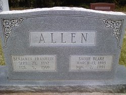 Sallie <I>Blake</I> Allen 