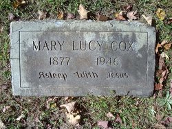 Mary Lucy <I>Wallace</I> Cox 