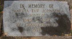 Martha Amanda <I>Faw</I> Johnson Minton 
