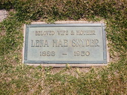 Lena Mae <I>Webb</I> Snyder 