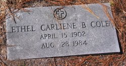 Ethel Carliene <I>Belvin</I> Cole 