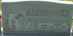Lee R Jack Alsbrooks 