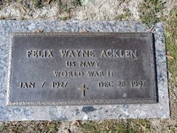 Felix Wayne Acklen 