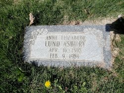 Anne Elizabeth <I>Lund</I> Asbury 