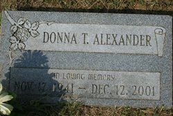 Donna <I>Tomlinson</I> Alexander 