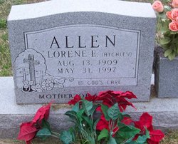 Lorene E <I>Atchley</I> Allen 