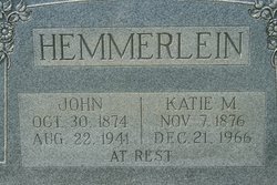Katie Margaretha <I>Stamm</I> Hemmerlein 