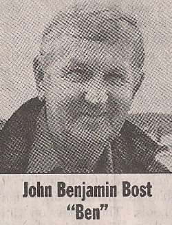 John Benjamin “Ben” Bost Sr.