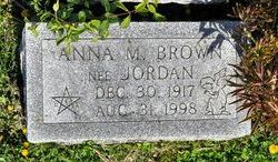 Anna M. <I>Jordan</I> Brown 