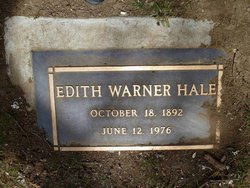 Edith <I>Warner</I> Hale 