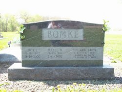 Hazel N <I>Kinkade</I> Bomke 