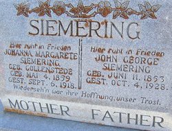 John George Siemering 