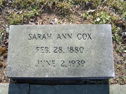 Sarah Ann “Sally” Cox 