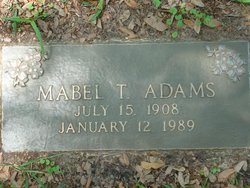 Mabel Augusta <I>Tobleske</I> Adams 