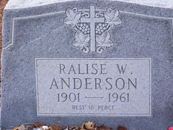 Ralise W. Anderson 