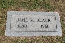 Jane M “Jennie” <I>Miller</I> Black 