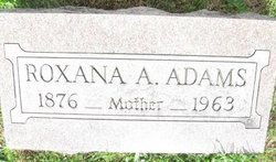 Roxanna A. <I>Bent</I> Adams 