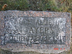Alice “Allie” <I>Hamment</I> Ayers 