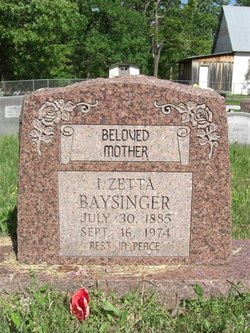 Mary I. Zetta <I>Kellem</I> Baysinger 
