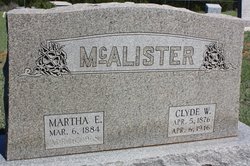 Martha Evalena “Mattie” <I>Davidson</I> McAlister Carver 