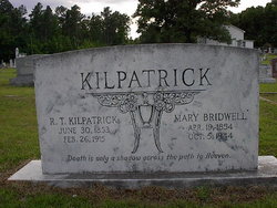 Mary Pharalia <I>Bridwell</I> Kilpatrick 