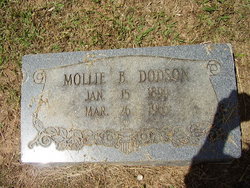 Mollie <I>Browning</I> Dodson 