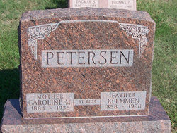 Caroline Marie <I>Svendsen</I> Petersen 