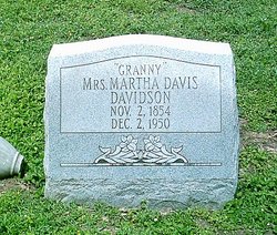 Martha Rosetta <I>Davis</I> Davidson 