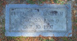 Etta <I>Dixon</I> Bingham 