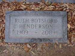 Ruth <I>Botsford</I> Henderson 