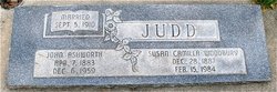 Susan Camilla <I>Woodbury</I> Judd 