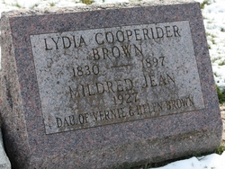 Lydia <I>Cooperider</I> Brown 